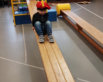 Sint en Piet in de gymzaal