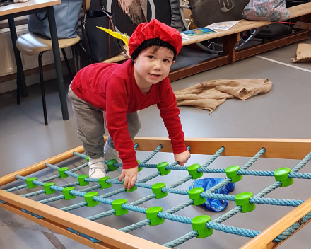 Sint en Piet in de gymzaal