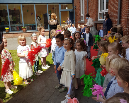 Feest voor juf Leen die gaat trouwen
