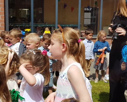Feest voor juf Leen die gaat trouwen