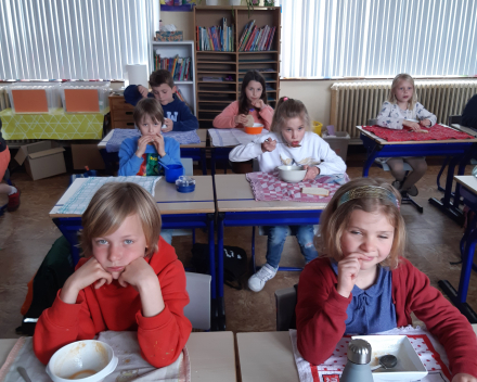 Samen eten in de klas!