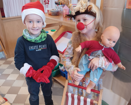 Kerstsfeer in onze klas