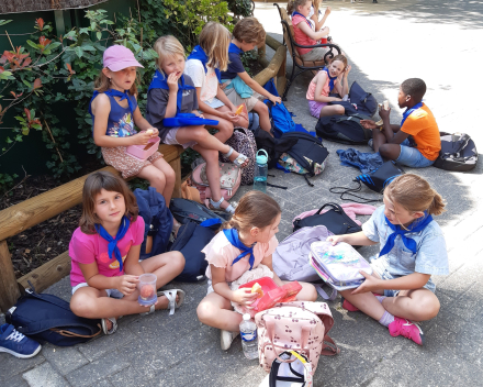 Op schoolreis 