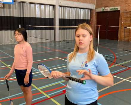Badmintonles met de juffen!