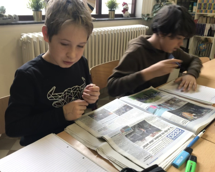 Aan de slag met de krant.