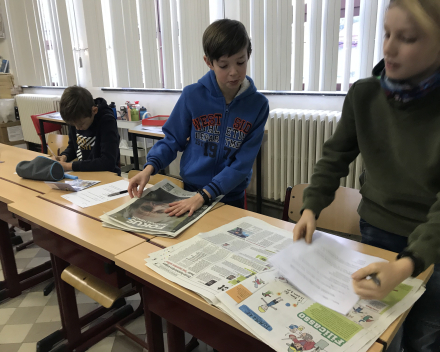 Aan de slag met de krant.