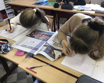 Aan de slag met de krant.