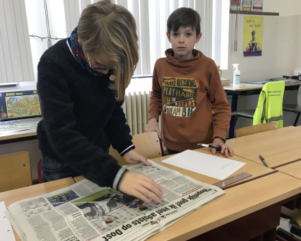 Aan de slag met de krant.