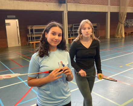 Badmintonles met de juffen!
