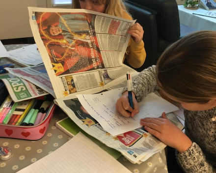Aan de slag met de krant.