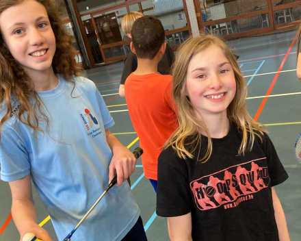 Badmintonles met de juffen!
