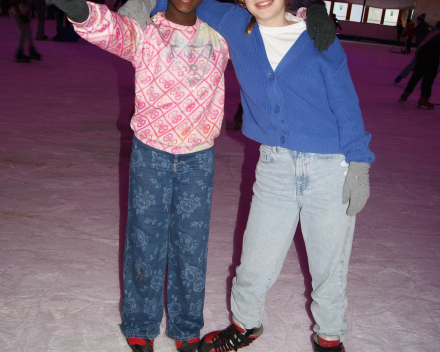 Schaatsen met de bovenbouw.