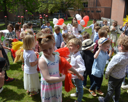 Feest voor juf Leen die gaat trouwen