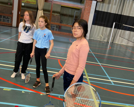 Badmintonles met de juffen!