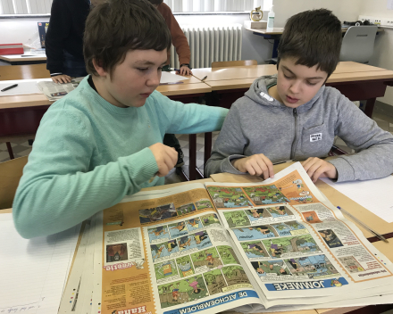 Aan de slag met de krant.