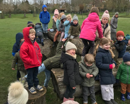 Op uitstap naar de kinderboerderij.