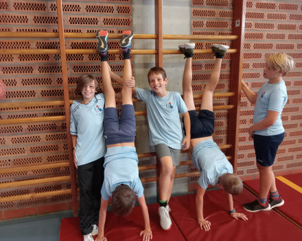 Sporten tijdens de eerste maanden van het schooljaar.