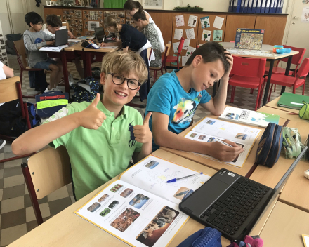 Opzoekwerk tijdens de lessen WO