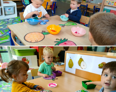 Thema fruit / rusje Nooitgenoeg 🐛🦋 Samen naar de winkel om lekker fruit.