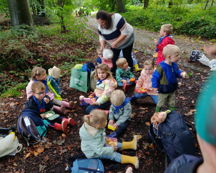 Een heerlijke dag in het bos, vol leuke belevenissen.