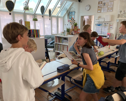 Werken in ons muzeboek.