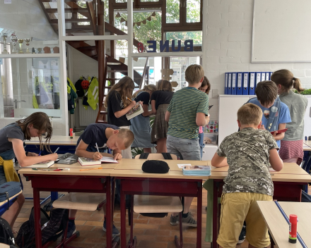 Werken in ons muzeboek.