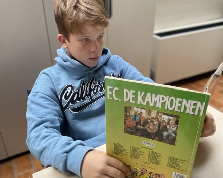 Lezen tijdens het leeskwartier.
