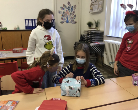 Gezelligheid troef op de laatste schooldag van 2021! 