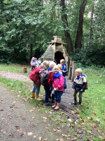 We beleven het bos met al onze zintuigen.